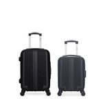 HERO HERO - LOT DE 2 - Valises cabine et cabine XXS LIPARI. Coloris disponibles : Noir, Bleu, Gris, Rose, Beige