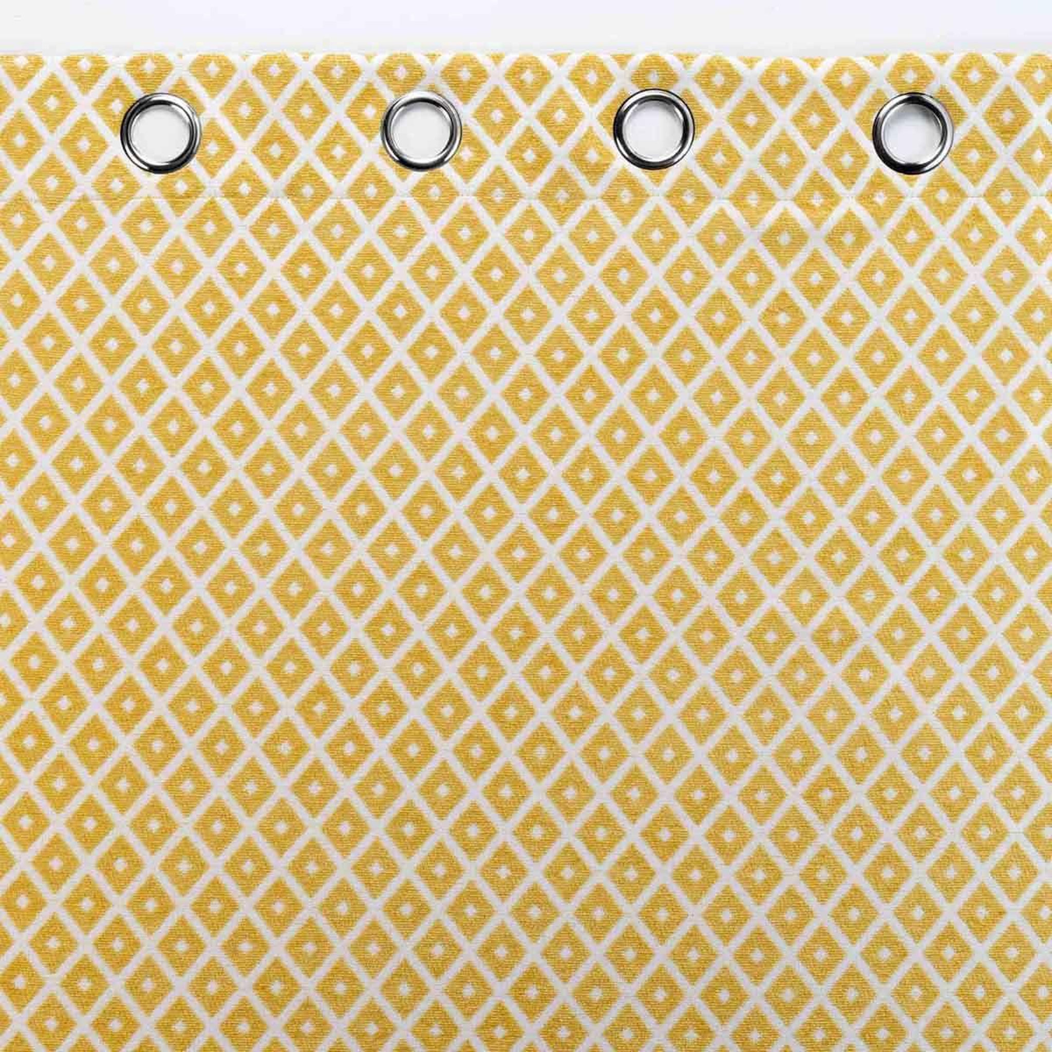 Voir la diapositive 3 : Douceur d'Intérieur Rideau à œillets  mariella  140x260cm ocre