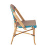 Voir la diapositive 3 : Paris Prix Chaise en Rotin  Geo  86cm Orange & Turquoise