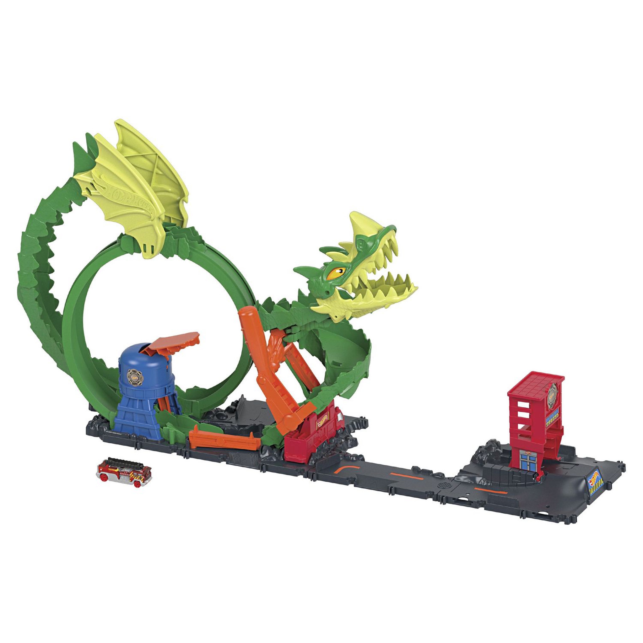 Voir la diapositive 1 : HOT WHEELS Coffret attaque du dragon Hot Wheels
