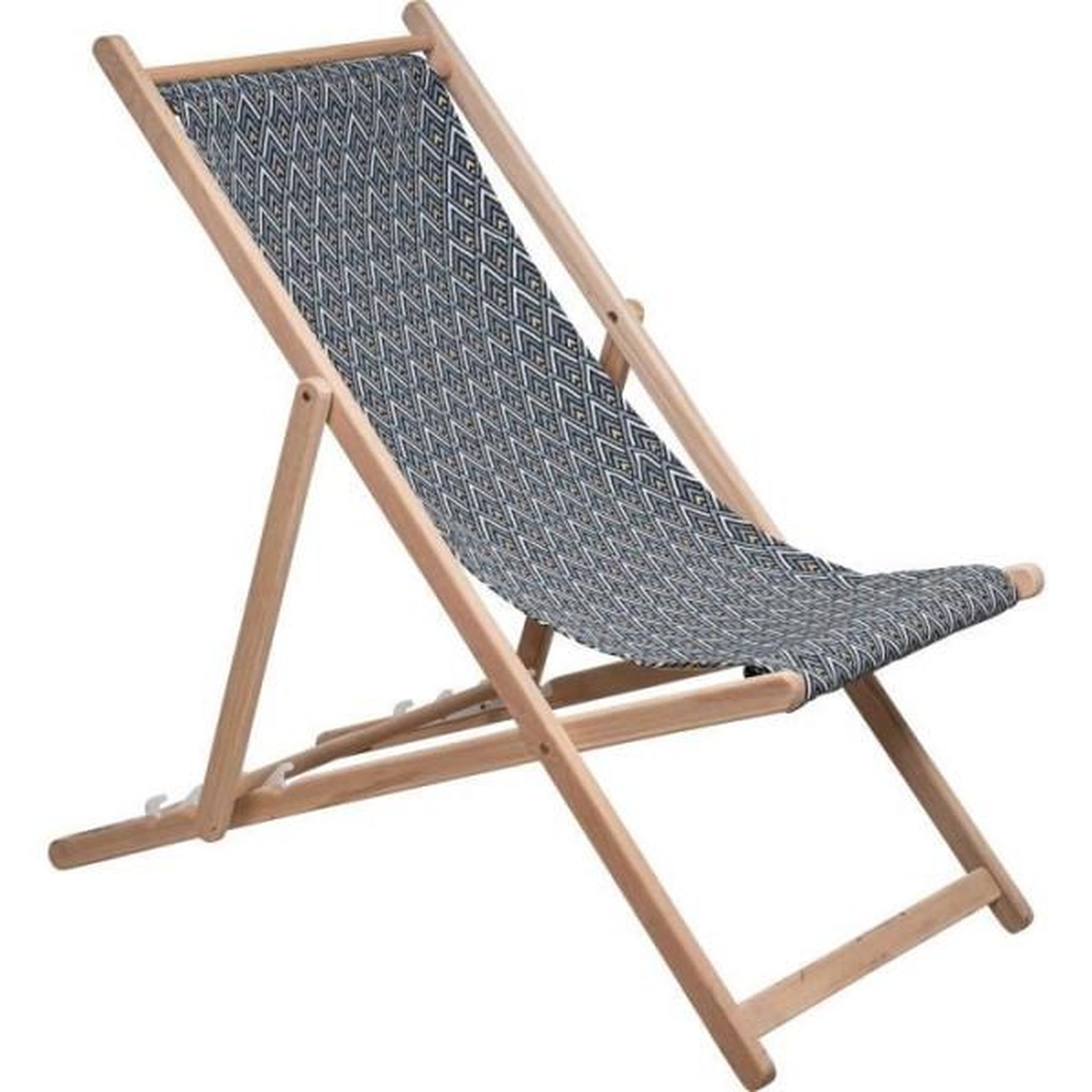 Jardin prive Transat JARDIN PRIVE - Chilienne jacquard losange - toile amovible.