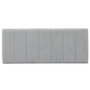 Voir la diapositive 2 : MARCKONFORT Tête de lit tapissée Creta 140x60 cm Couleur Gris, 8 cm d'épaisseur