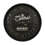 Paris Prix Horloge Murale  Bistrot  50cm Noir