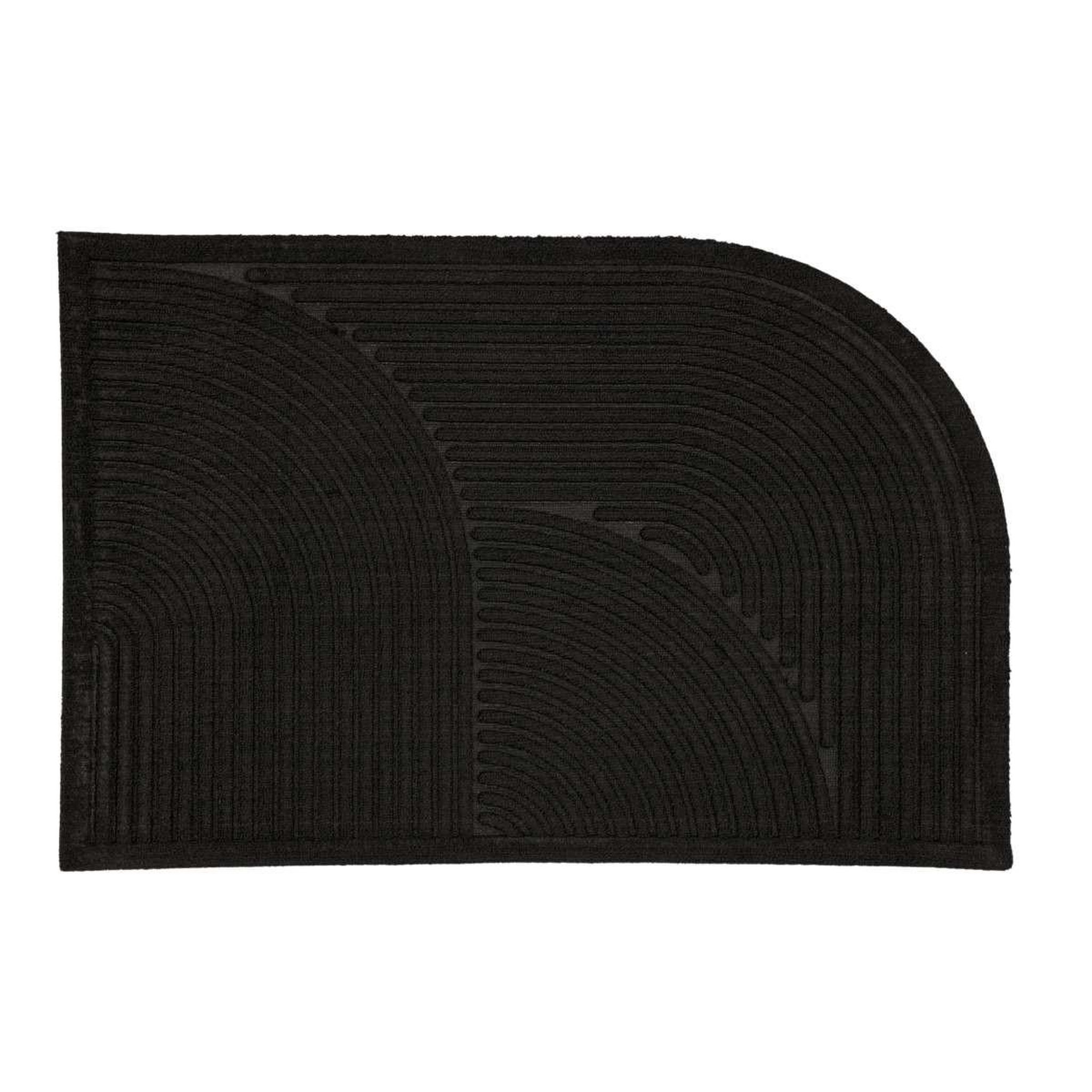 Paris Prix Paillasson Design  Valentino  60x90cm Noir
