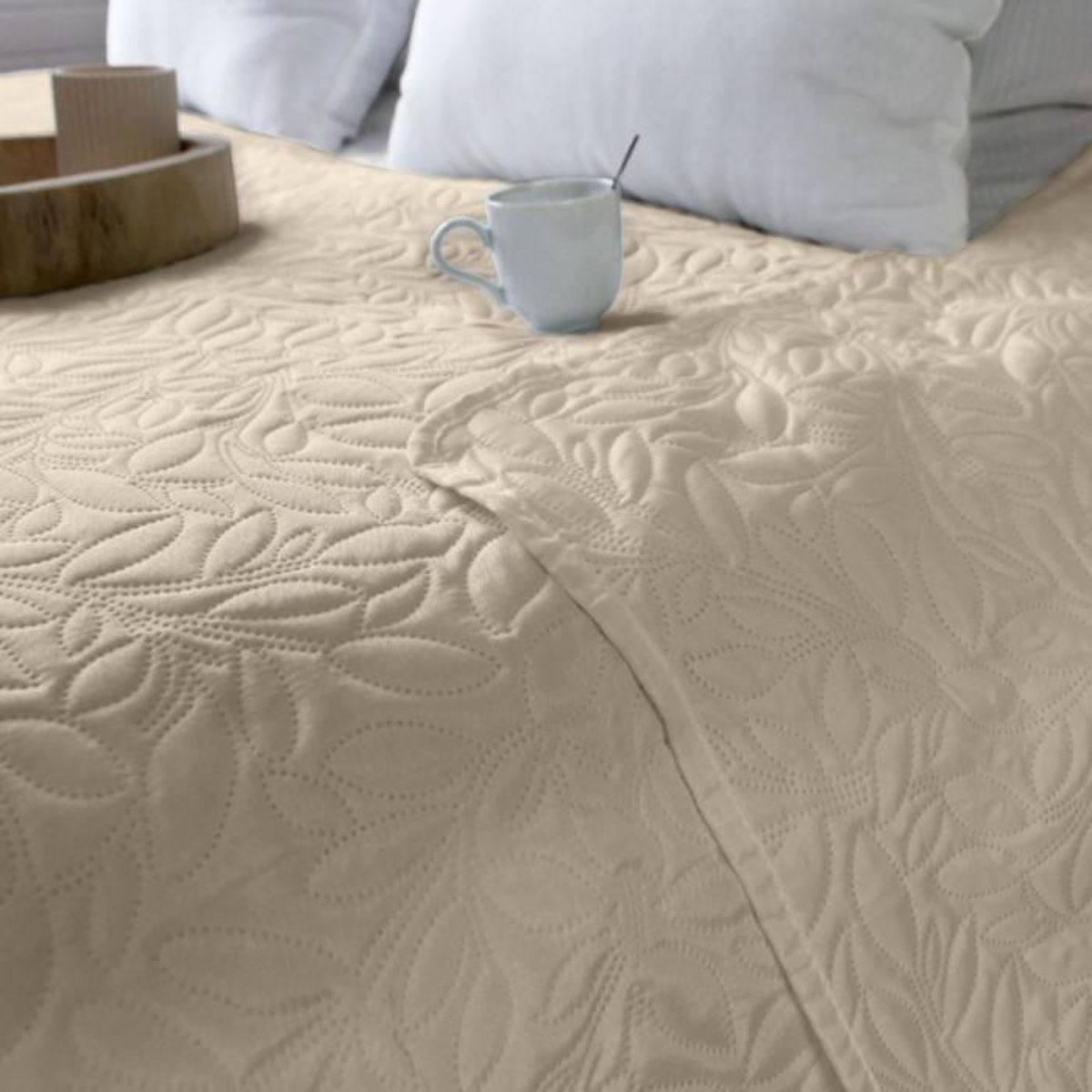 Paris Prix Couvre-lit en Microfibre  Rosa  220x240cm Naturel