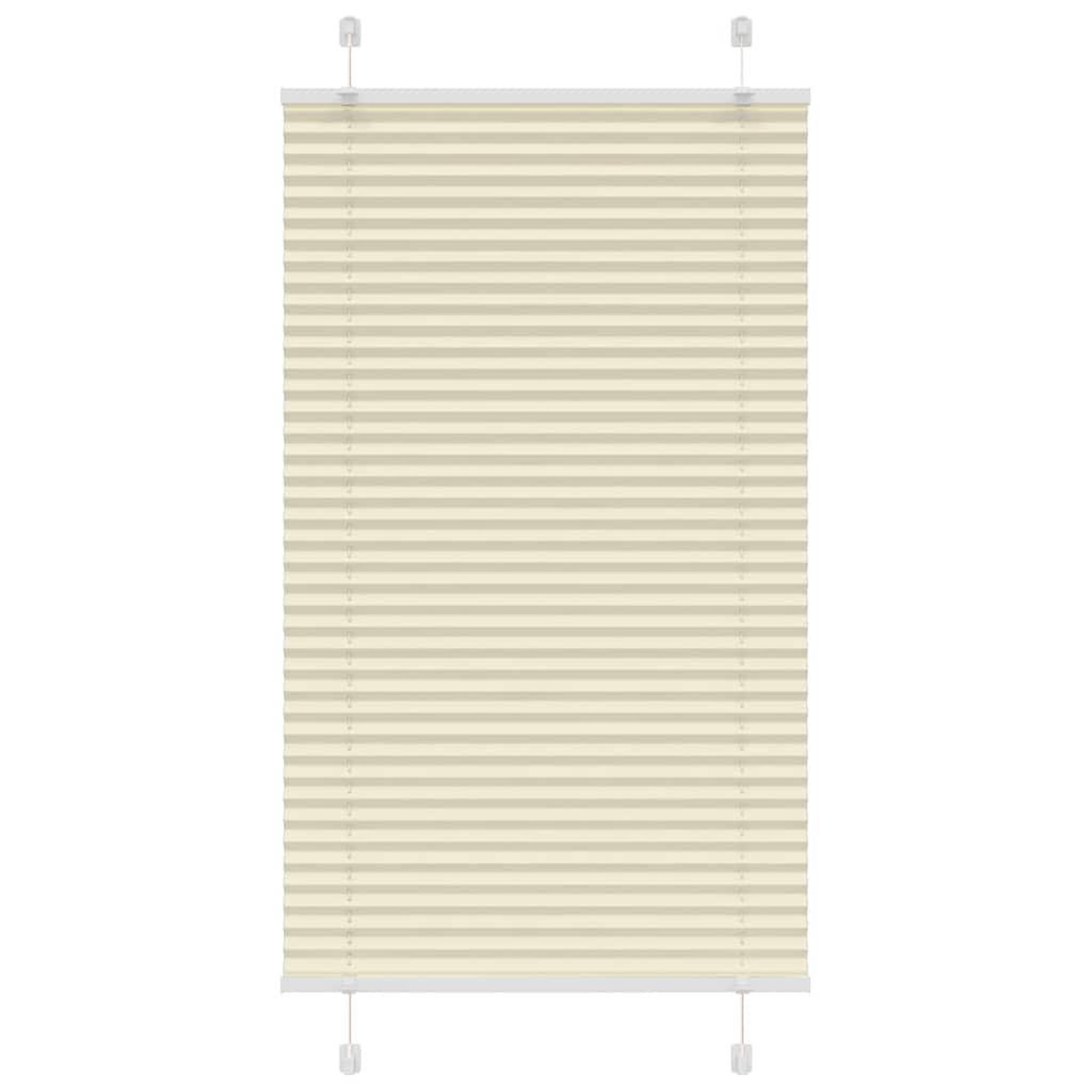 VIDAXL Store plisse creme 80x100 cm largeur du tissu 79,4 cm polyester