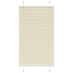 VIDAXL Store plisse creme 80x100 cm largeur du tissu 79,4 cm polyester
