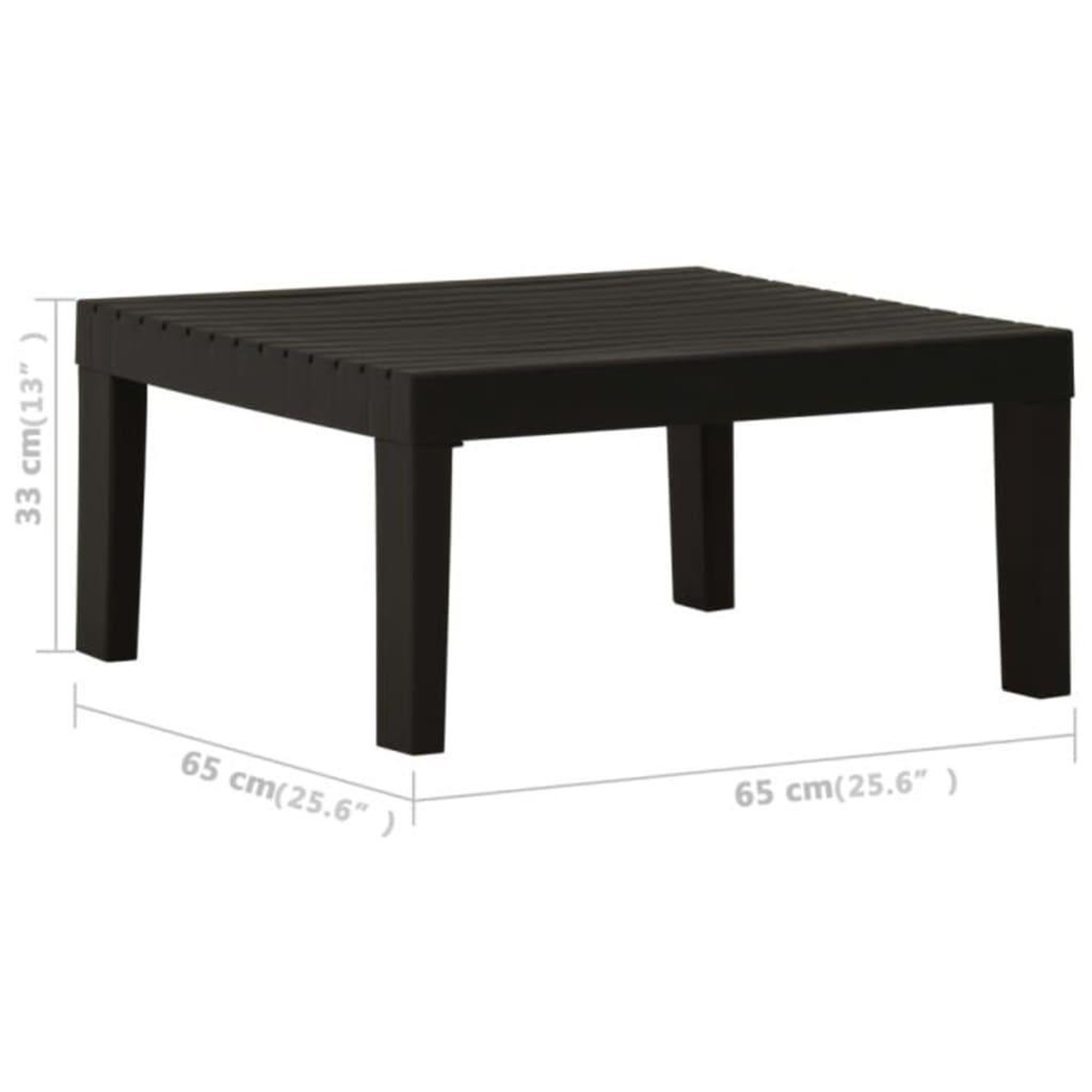 Voir la diapositive 6 : VIDAXL Salon de jardin 4 pcs avec coussins Plastique Gris