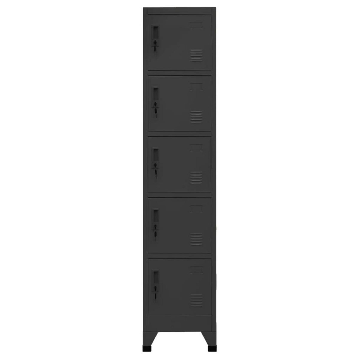 VIDAXL Armoire a casiers Anthracite 38x40x180 cm Acier