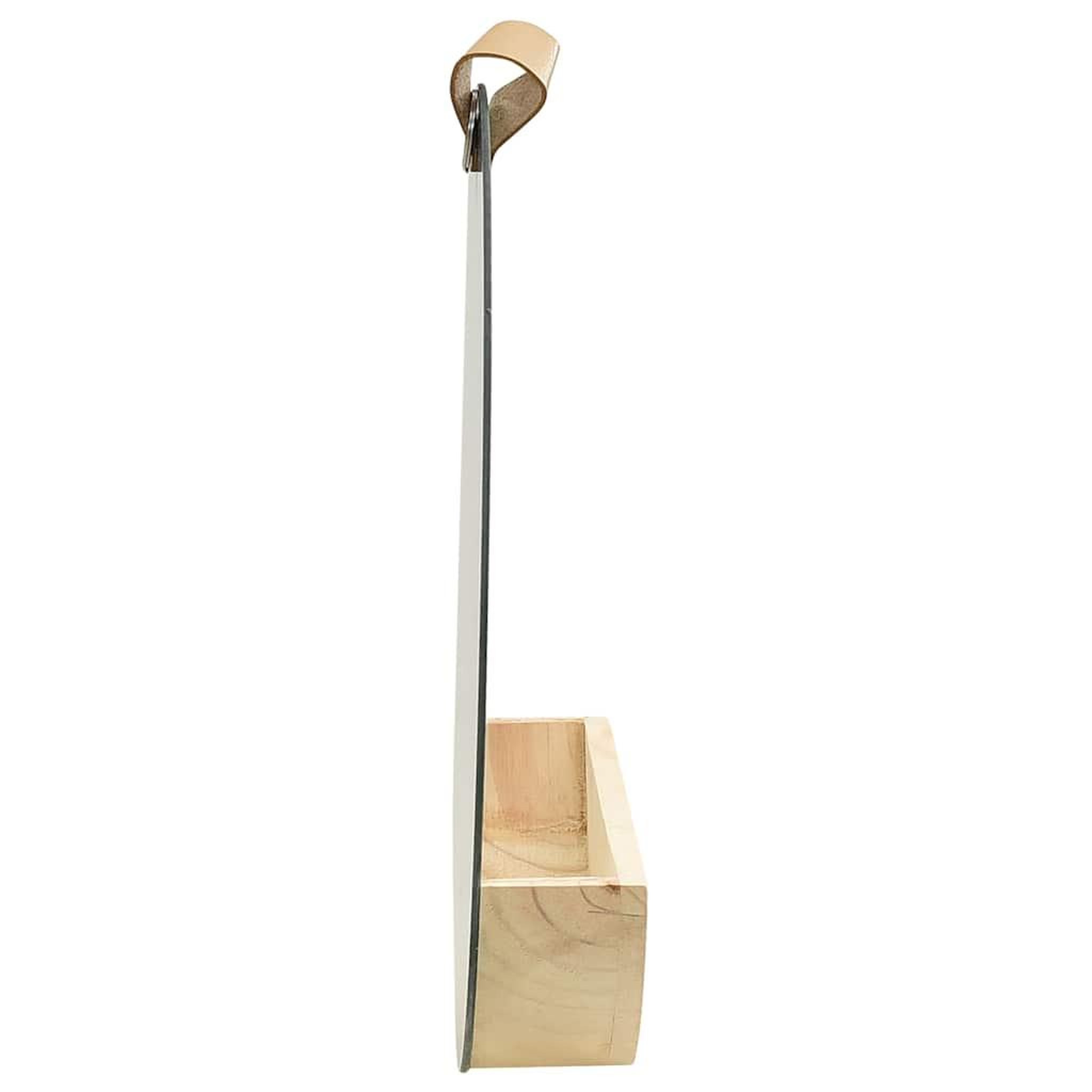 Voir la diapositive 3 : VIDAXL 322801 wall mirror solid pinewood 35 cm
