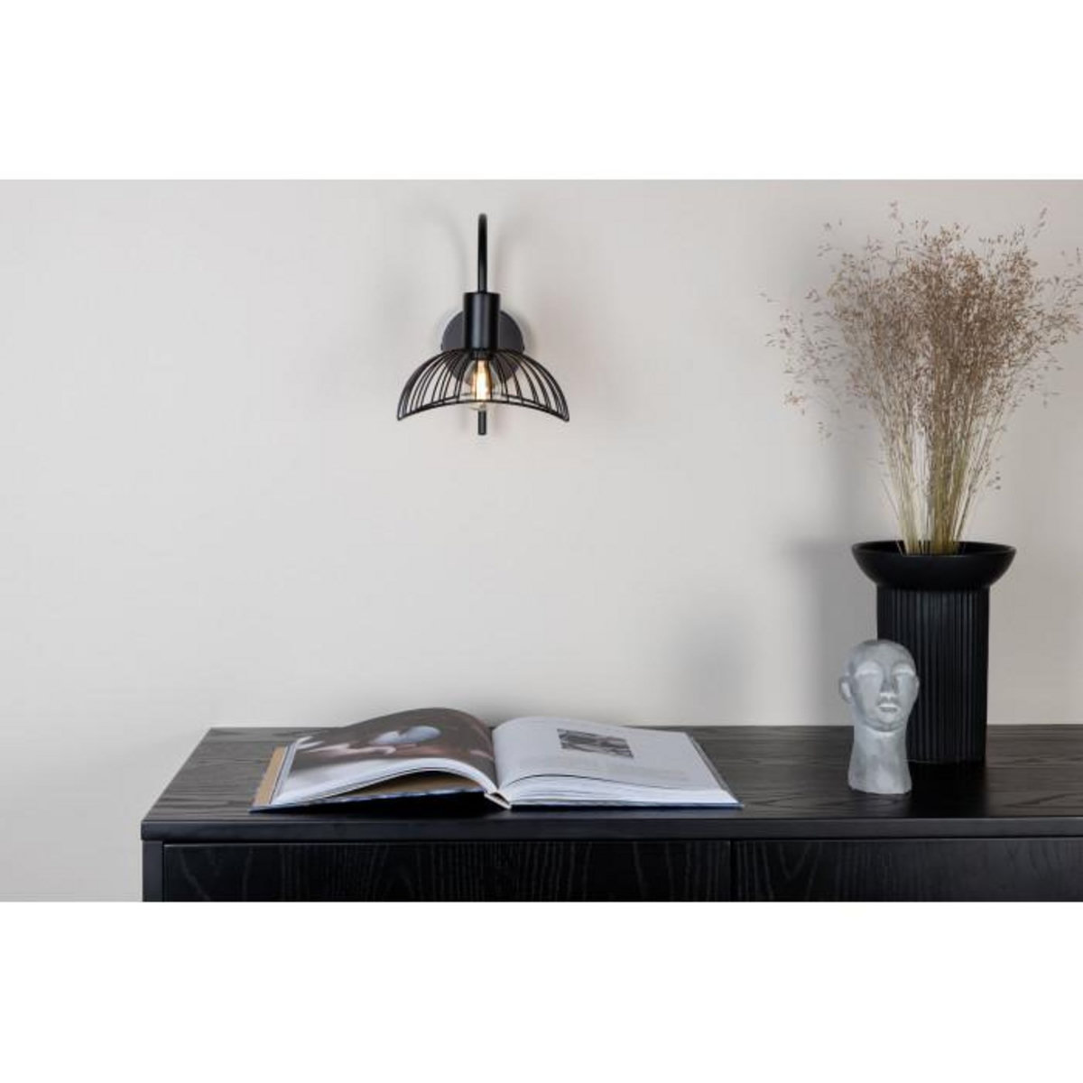 Paris Prix Applique Murale Design  Elsa  26cm Noir