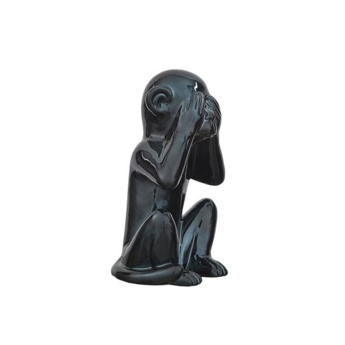 Paris Prix Statuette Déco  Singe  28cm Noir