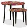 Voir la diapositive 5 : VIDAXL Table basse 2 pcs Details tisses chindi Multicolore