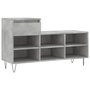 Voir la diapositive 2 : VIDAXL Armoire a chaussures Gris beton 102x36x60 cm Bois d'ingenierie
