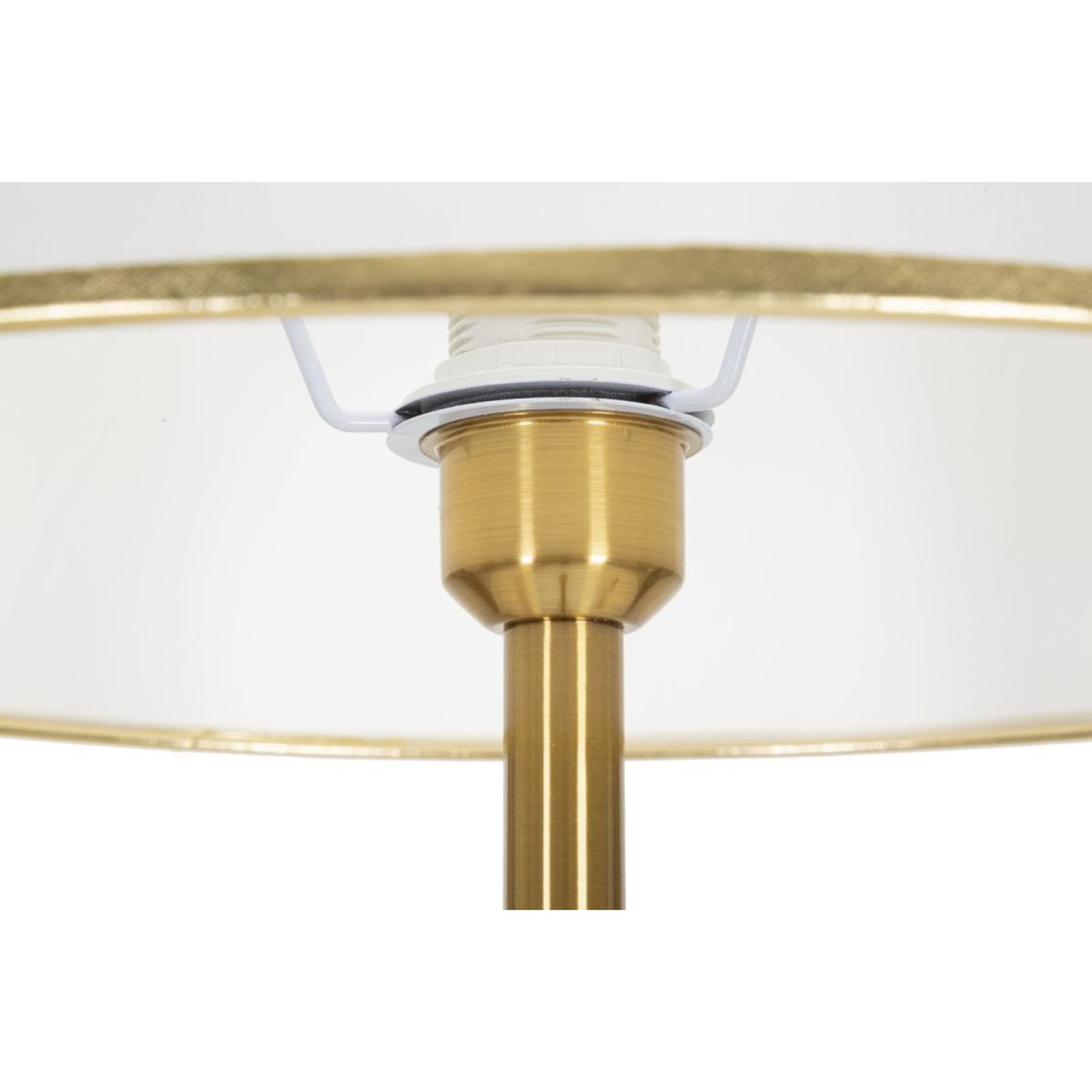 Voir la diapositive 4 : Paris Prix Lampadaire design en métal  hanger  173cm blanc & or