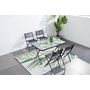 Voir la diapositive 2 : CONCEPT USINE Table de jardin et 4 chaises MAHON
