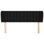 Voir la diapositive 3 : VIDAXL Tete de lit avec oreilles Noir 147x23x78/88 cm Tissu