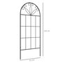 Voir la diapositive 3 : OUTSUNNY Treillis de jardin lot de 2 support pour plantes grimpantes en métal noir