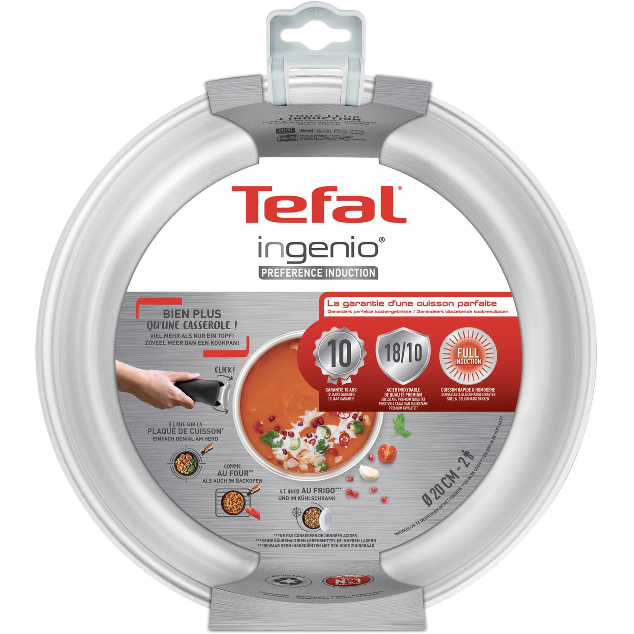 Voir la diapositive 2 : TEFAL Casserole induction PREFERENCE INGENIO 22 cm
