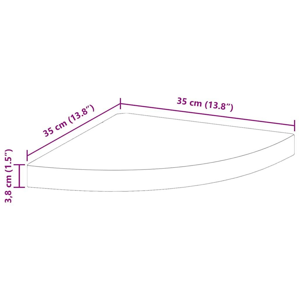 VIDAXL Etageres d'angle flottantes 2 pcs noir 35x35x3,8 cm MDF