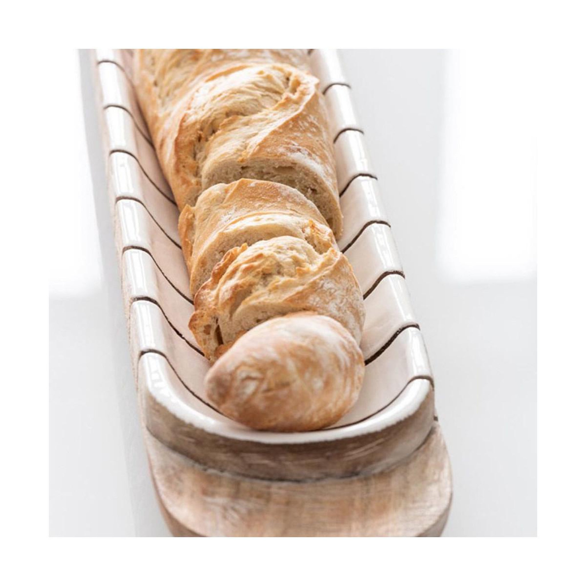 Voir la diapositive 2 : J-LINE Plat de présentation  manguier  66cm naturel