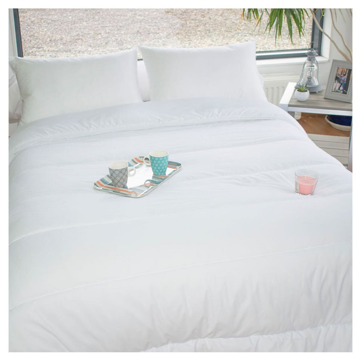 ACTUEL Couette chaude en coton 57 fils 400g/m² 