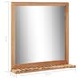 Voir la diapositive 6 : VIDAXL Miroir de salle de bain 60 x 12 x 62 cm Bois de noyer massif