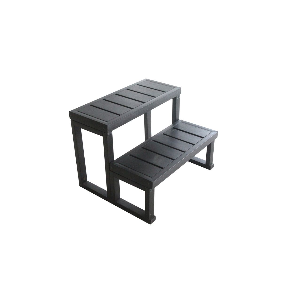 Escalier aluminium 2 marches 56x58x54 cm