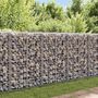 Voir la diapositive 1 : VIDAXL Panier de gabion avec couvercle Fil galvanise 100x30x30 cm