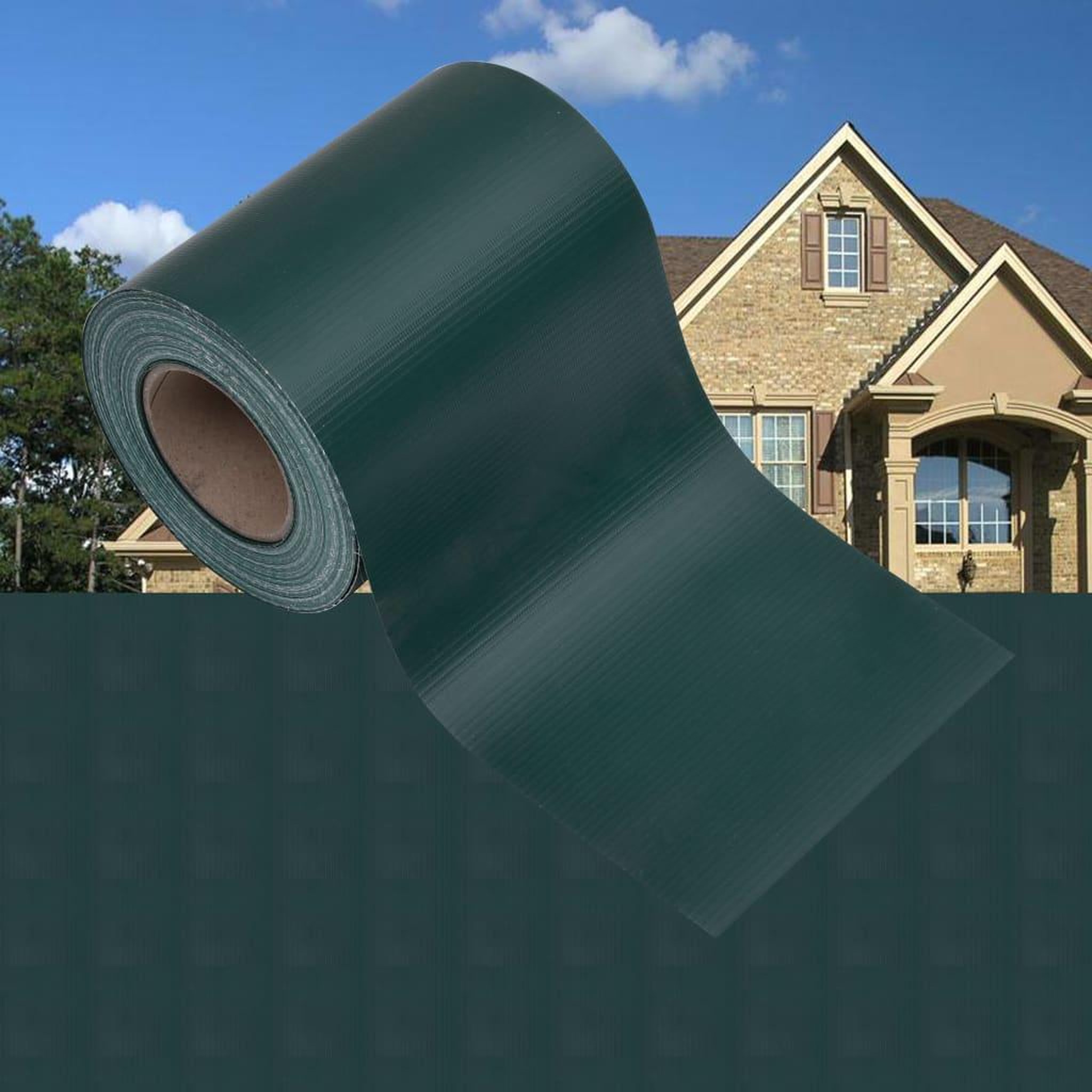 Voir la diapositive 1 : VIDAXL Ecran d'intimite de jardin PVC 35x0,19 m Vert mat