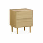 Voir la diapositive 1 : SWEEEK Table de chevet décor bois naturel - Mika - 2 tiroirs - L 48 x l 40 x H 59cm