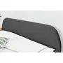 CONCEPT USINE Cadre de lit en velours gris & pieds laiton 160x200 cm PHOENIX