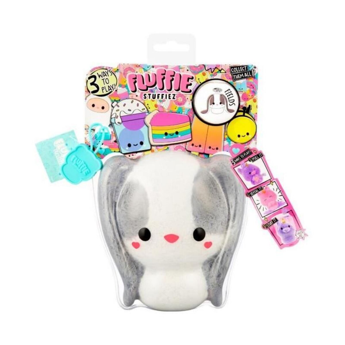 L.O.L. SURPRISE! Fluffie Stuffiez - Peluche ASMR a personnaliser - LAPIN - Rembourrage a retirer et découvrir un autre personnage - Dés 4 ans