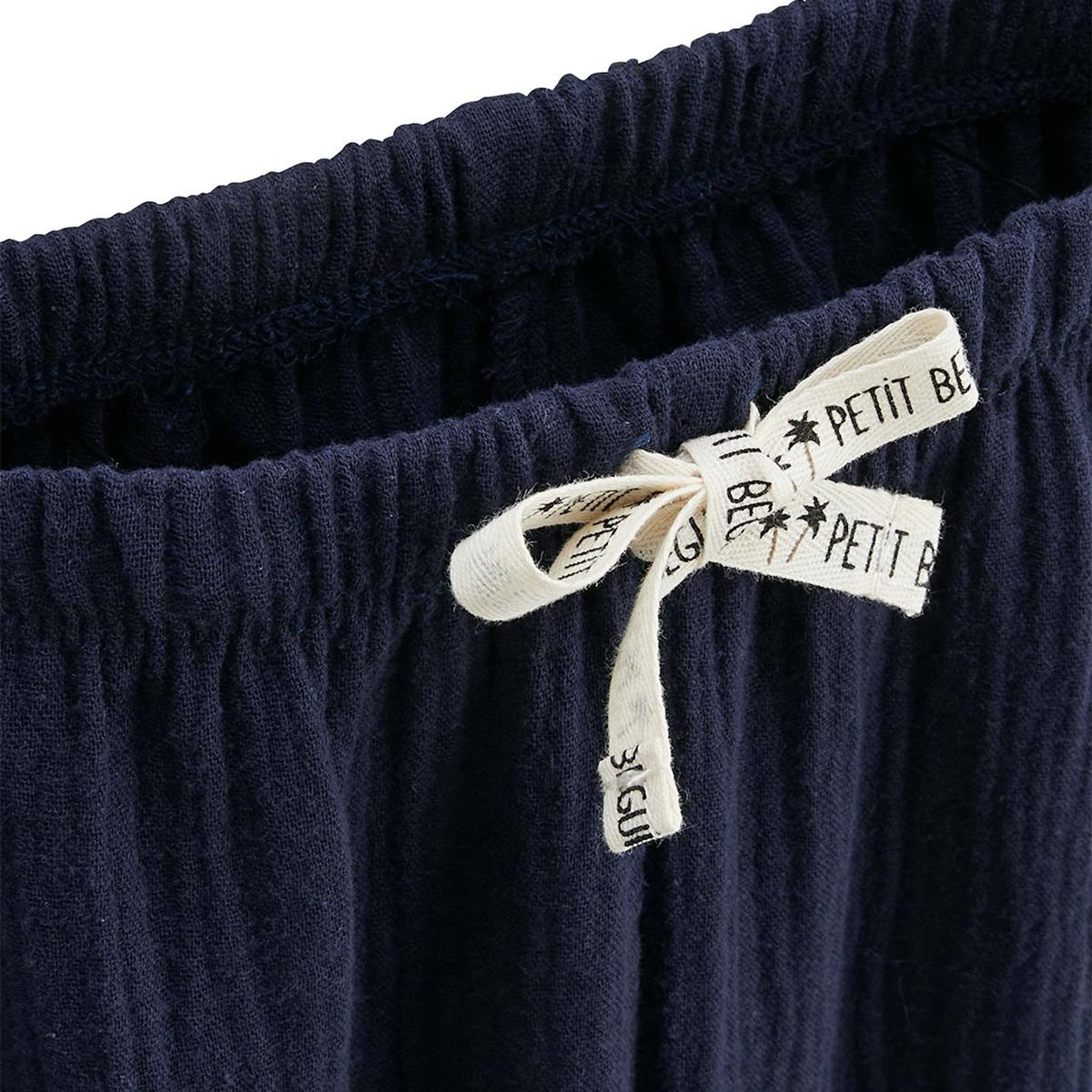 Petit Béguin Ensemble enfant t-shirt et pantalon en gaze de coton Mexico