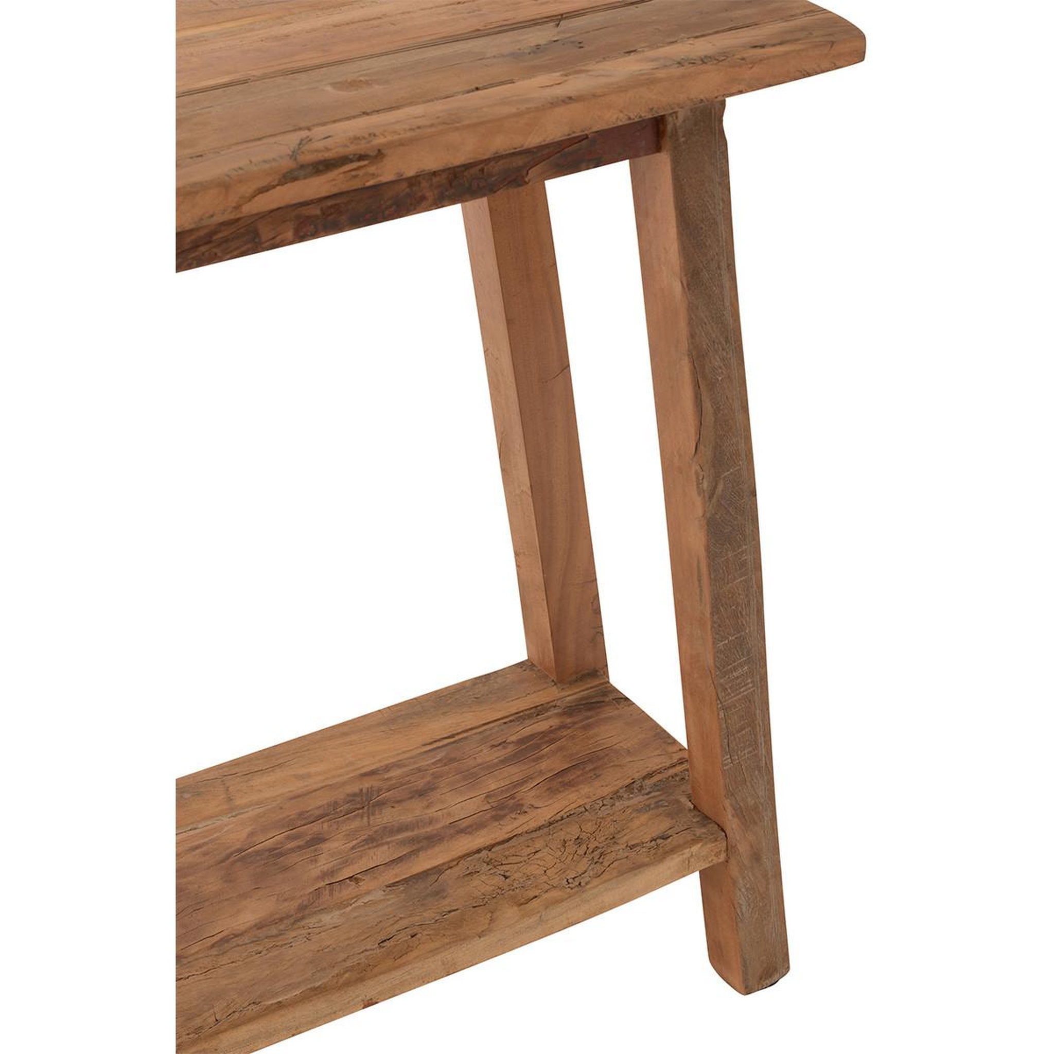 Voir la diapositive 5 : J-LINE Console en bois recyclé  matilda  120cm naturel
