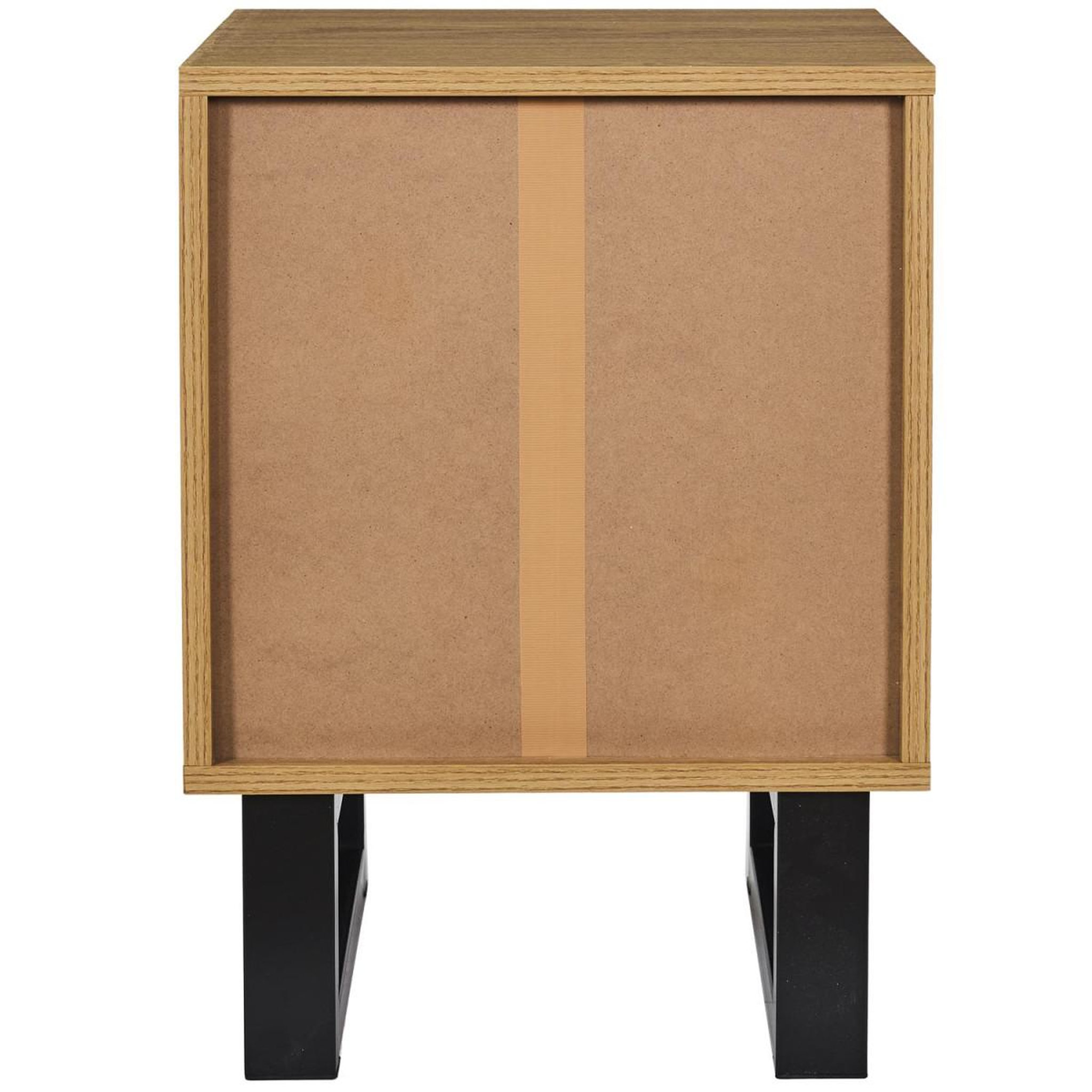 Voir la diapositive 5 : The Home Deco Factory Table de chevet 2 tiroirs  calypso  55cm marron