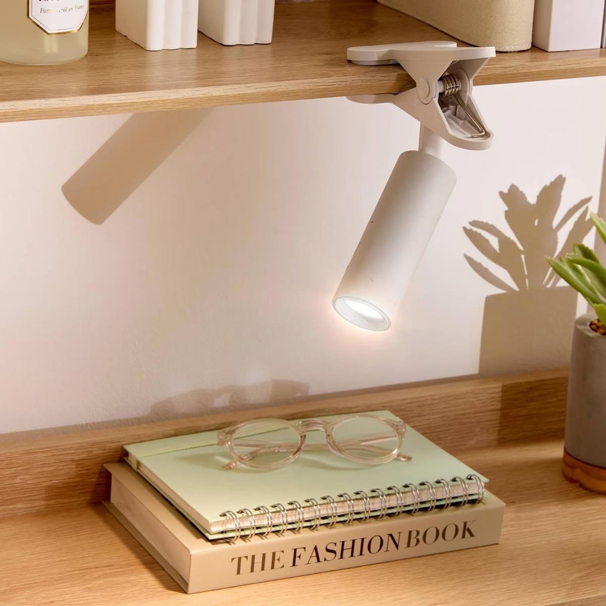 SMART SYSTEM Lampe LED Pince  Sans fil  20cm Blanc