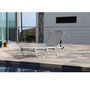 Voir la diapositive 1 : Bain de soleil multipositions aluminium gris JASMIN