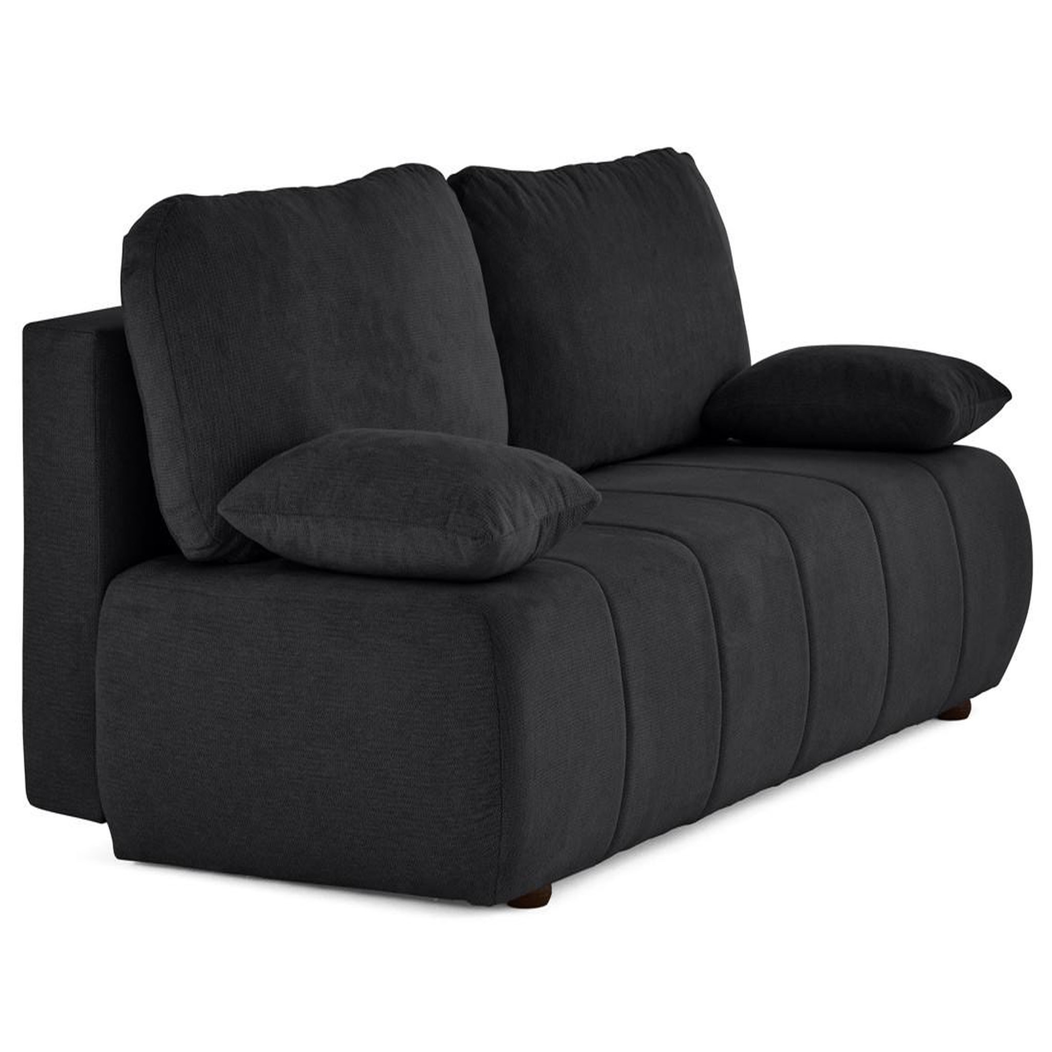 Voir la diapositive 5 : BEST MOBILIER Harper - canapé 3 places convertible avec coffre en tissu texturé