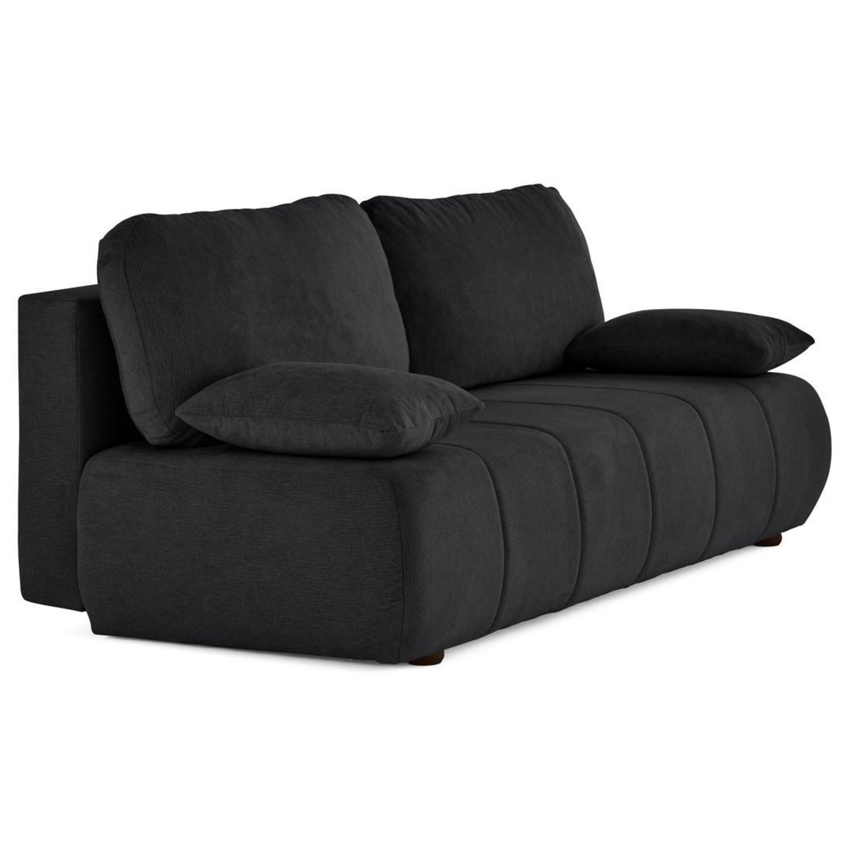 BEST MOBILIER Harper - canapé 3 places convertible avec coffre en tissu texturé