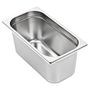 Voir la diapositive 4 : VIDAXL Récipients Gastronorm 4 pcs GN 1 3 150 mm Acier inoxydable