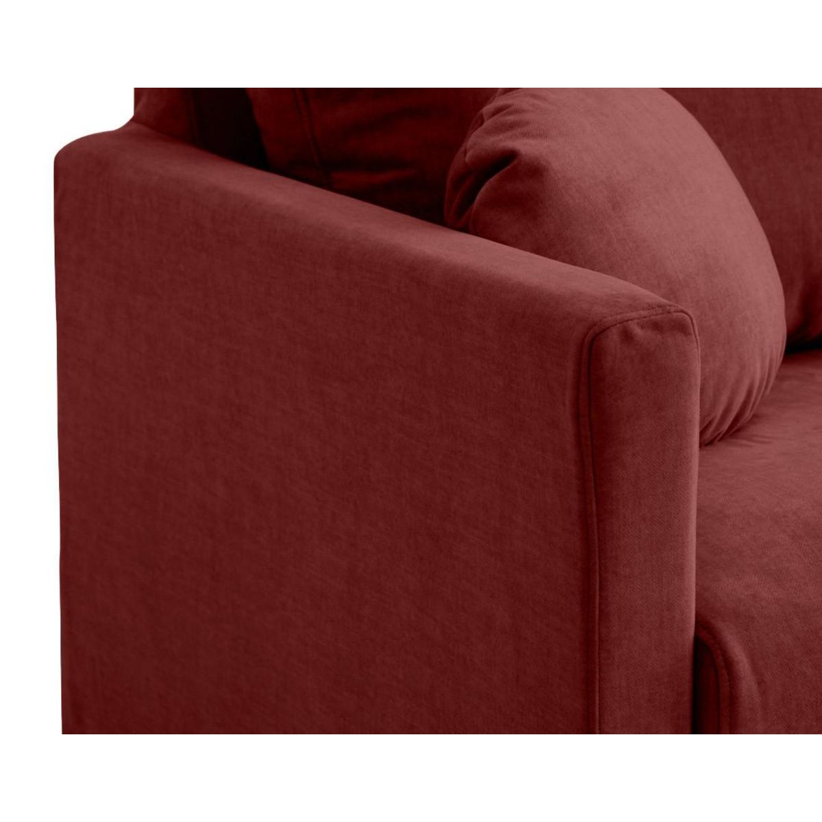 LISA DESIGN Serena - canapé droit déhoussable 3 places en velours