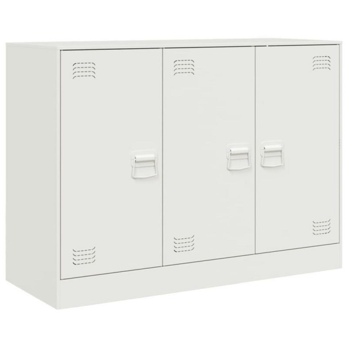 VIDAXL Buffet blanc 99x39x73 cm acier