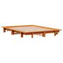 Voir la diapositive 3 : VIDAXL Cadre de lit sans matelas cire marron 135x190cm bois pin massif