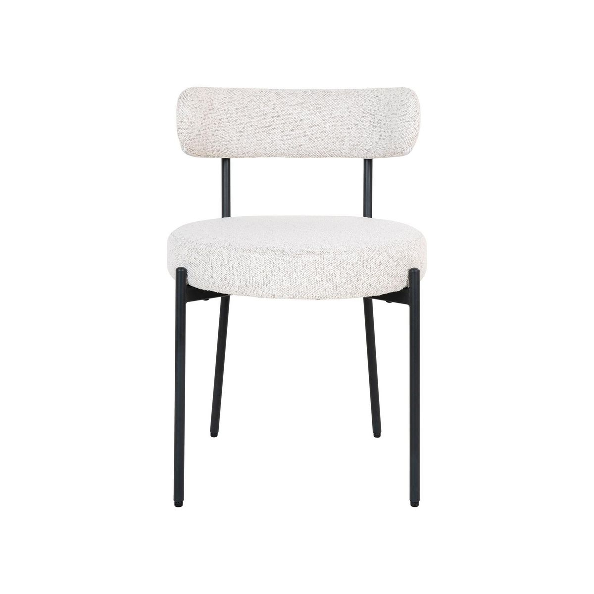 LISA DESIGN Ivanec - lot de 2 chaises - en tissu bouclette