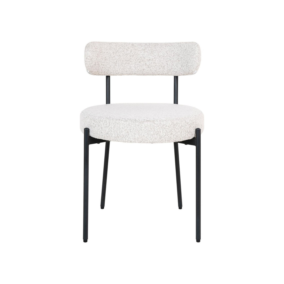 LISA DESIGN Ivanec - lot de 2 chaises - en tissu bouclette