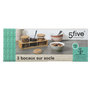 Voir la diapositive 6 : FIVE Lot de 3 Bocaux en Verre  Bambou  0,47L Naturel