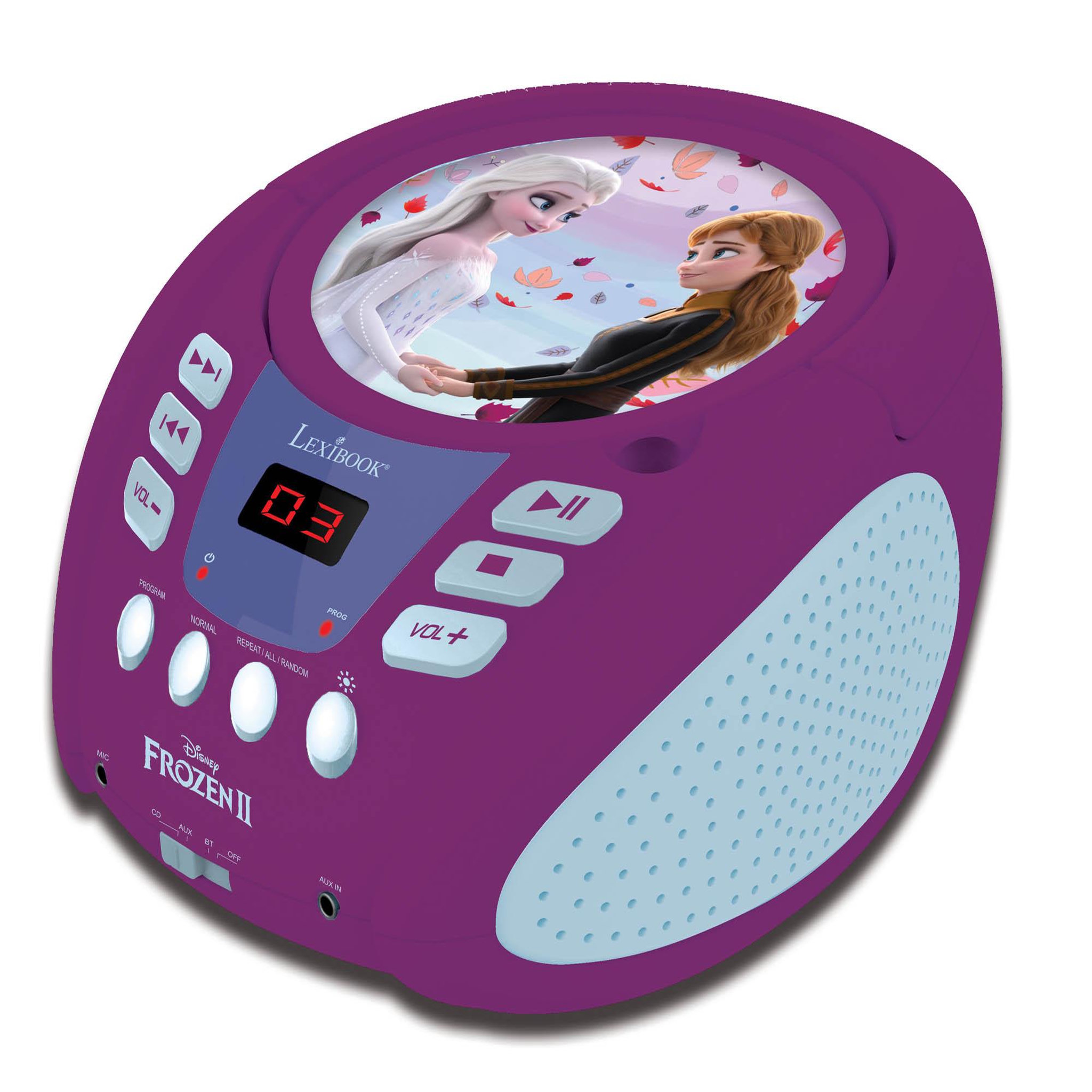 Voir la diapositive 2 : Lexibook Lecteur CD Bluetooth La Reine des Neiges
