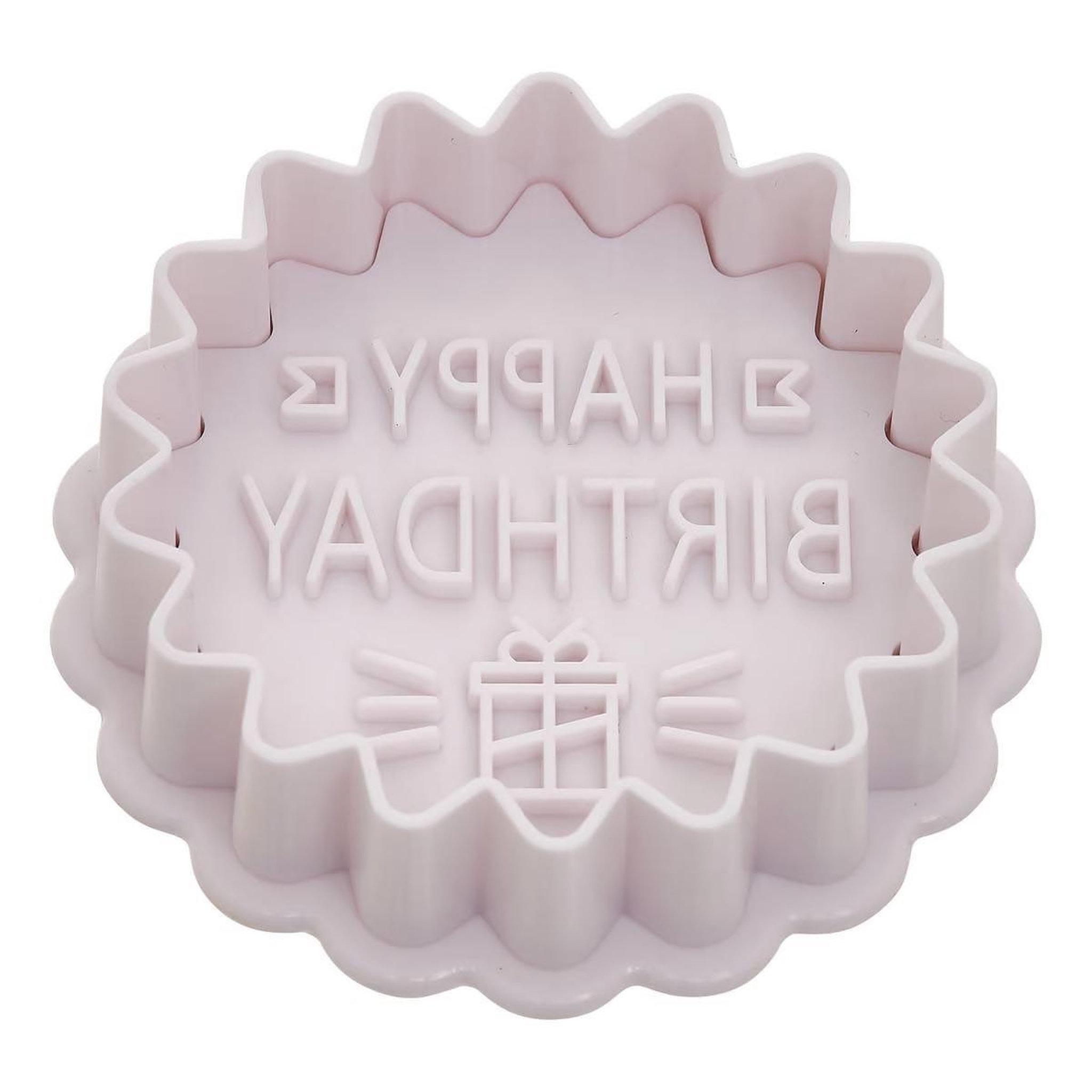 Voir la diapositive 2 : FIVE Lot de 8 tampons à biscuits  anniversaire  6cm blanc