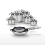 ELO Lot 2 Poêles 24/32 cm et 5 Faitouts 12/14/16/20/24 cm Elo Profi Therm Platinum